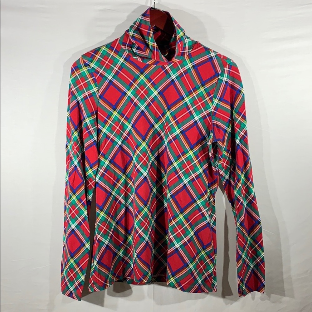 $7 Final price: Plaid Christmas turtleneck medium